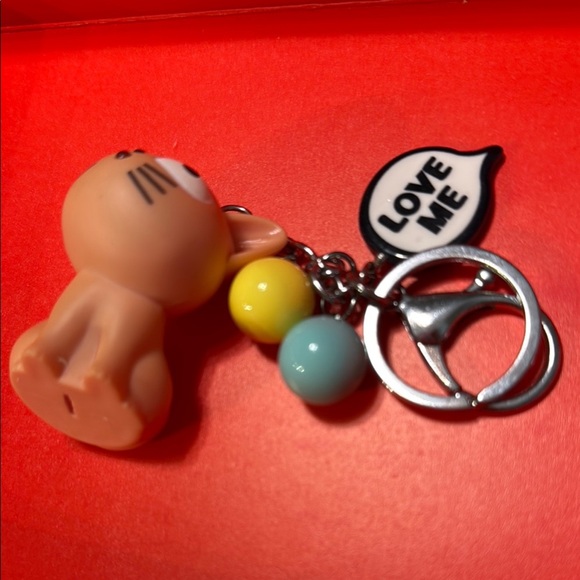 Kawaii Pink and Black Cat Keychain with Sound Effects and Flashlight - Picture 4 of 6
